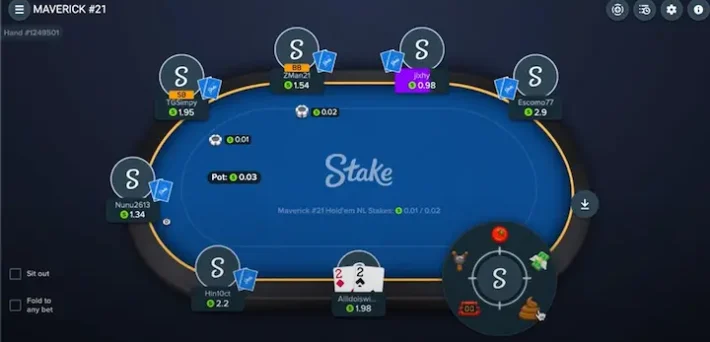 stake poker table