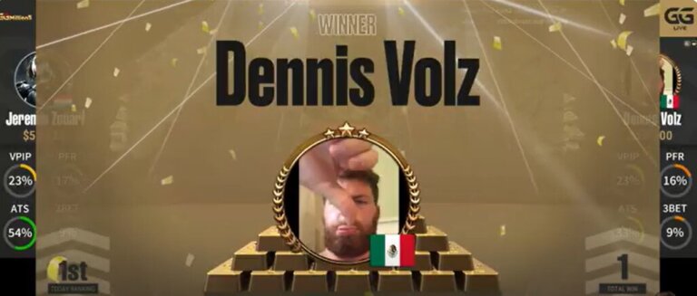 Dennis Volz Adds GGMillion$ SHR Win to WSOP Online Gold