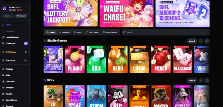 shuffle casino impressions