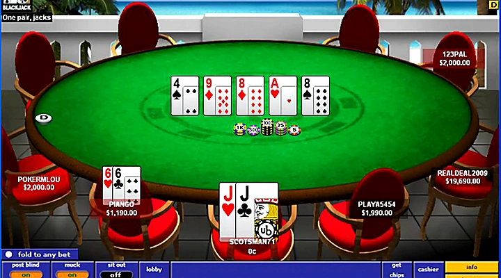 UltimateBet Superuser Scandal UltimateBet poker client showing a $5/$10 NL Hold'em table during the superuser cheating scandal era