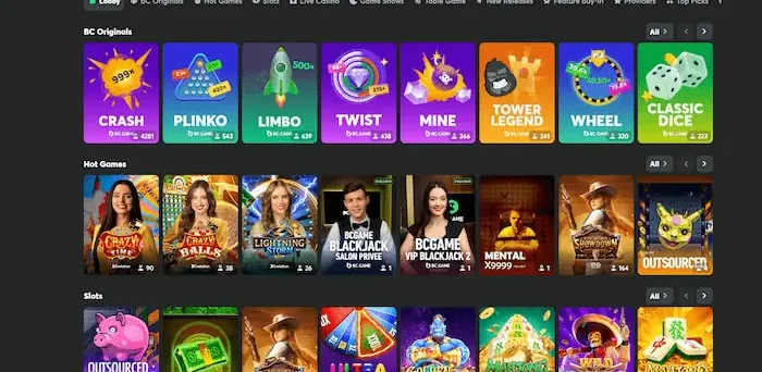 bc.game casino games
