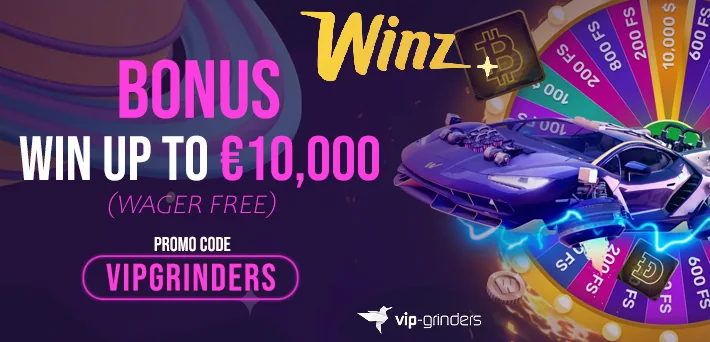winz.io promo code with casino welcome bonus by VIP-Grinders