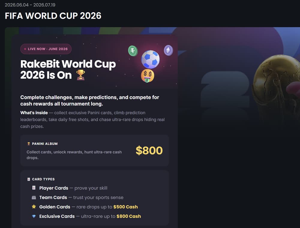 Rakebit Wolrd Cup Promotion Rakebit Wolrd Cup Promotion