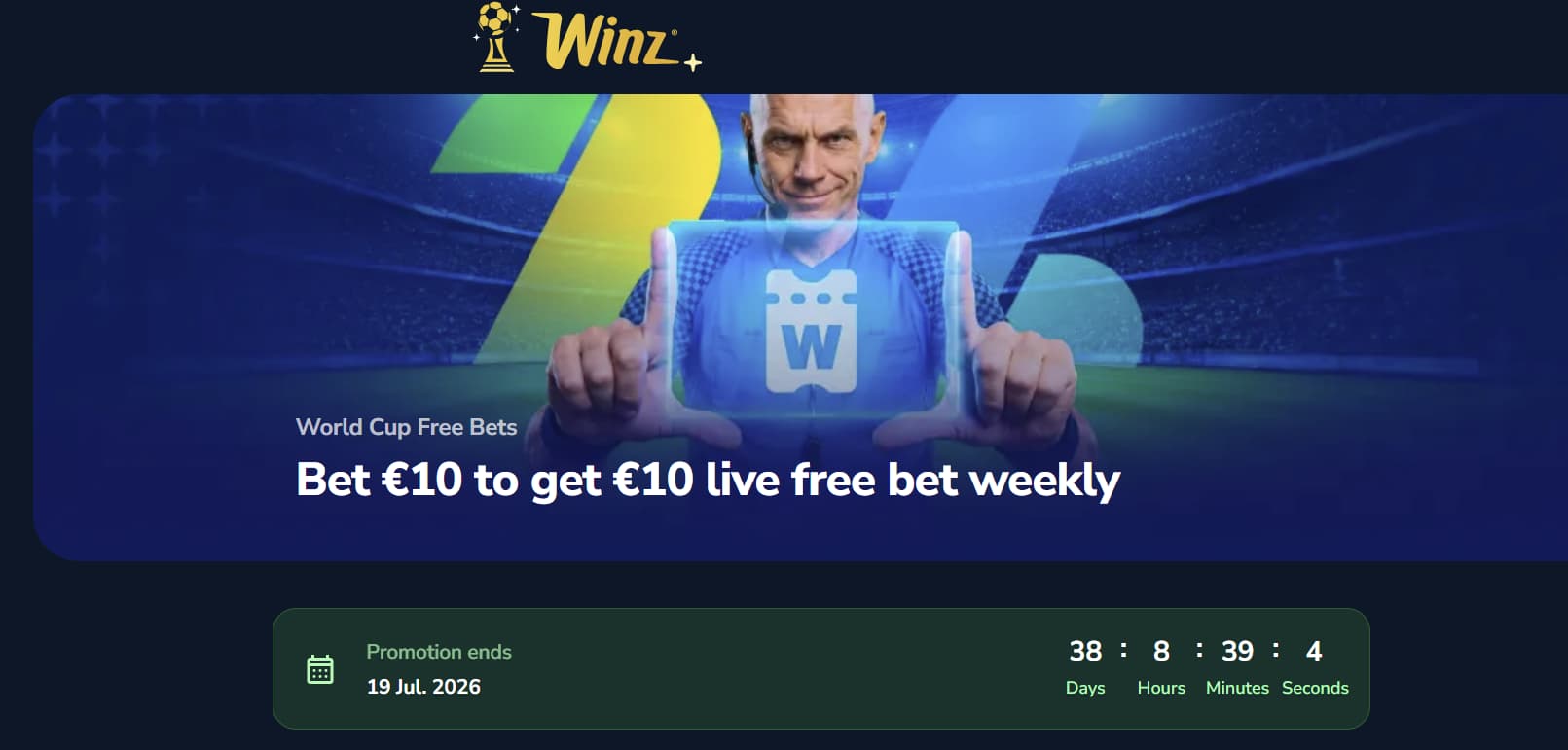 WInzio World Cup Free Bets WInzio World Cup Free Bets