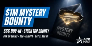 ACR Run Up Series: $66 Mystery Bounty Passes 1,200 Entries With $1M GTD