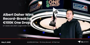 Albert Daher Wins Record-Breaking €100K One Drop at EPT Monte Carlo