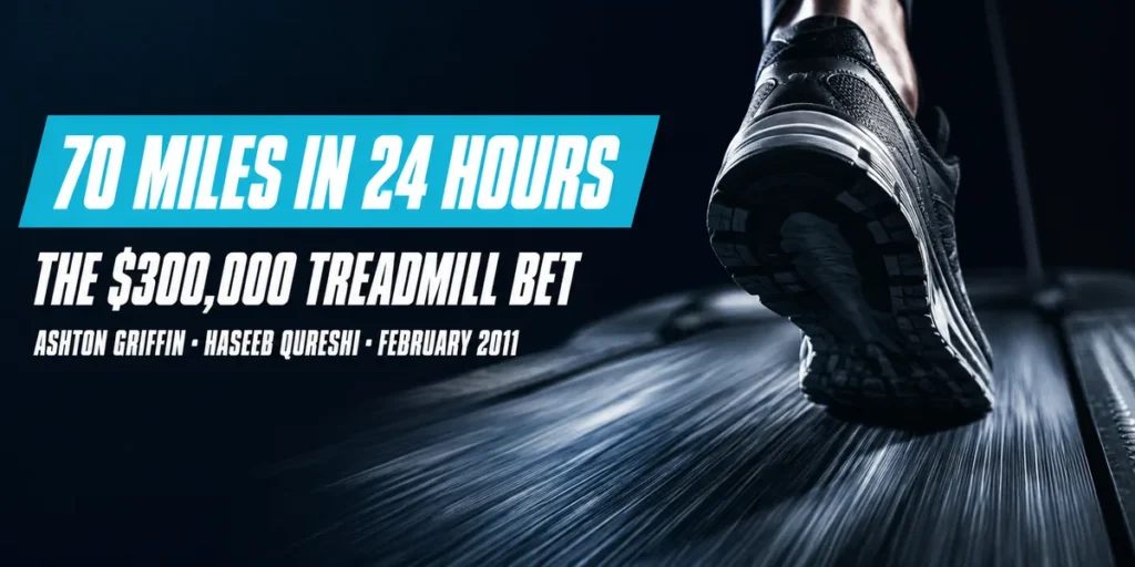 Ashton Griffin prop bet: running 70 miles on a treadmill in 24 hours for $300,000