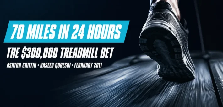 Ashton Griffin prop bet: running 70 miles on a treadmill in 24 hours for $300,000