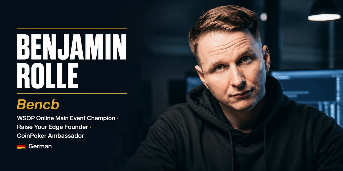 Bencb Net Worth and Poker Career Earnings Benjamin Bencb Rolle, 2025 WSOP Online Main Event champion and Raise Your Edge founder