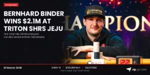 Bernhard Binder Wins $125K NLH for $2.1M at Triton SHRS Jeju