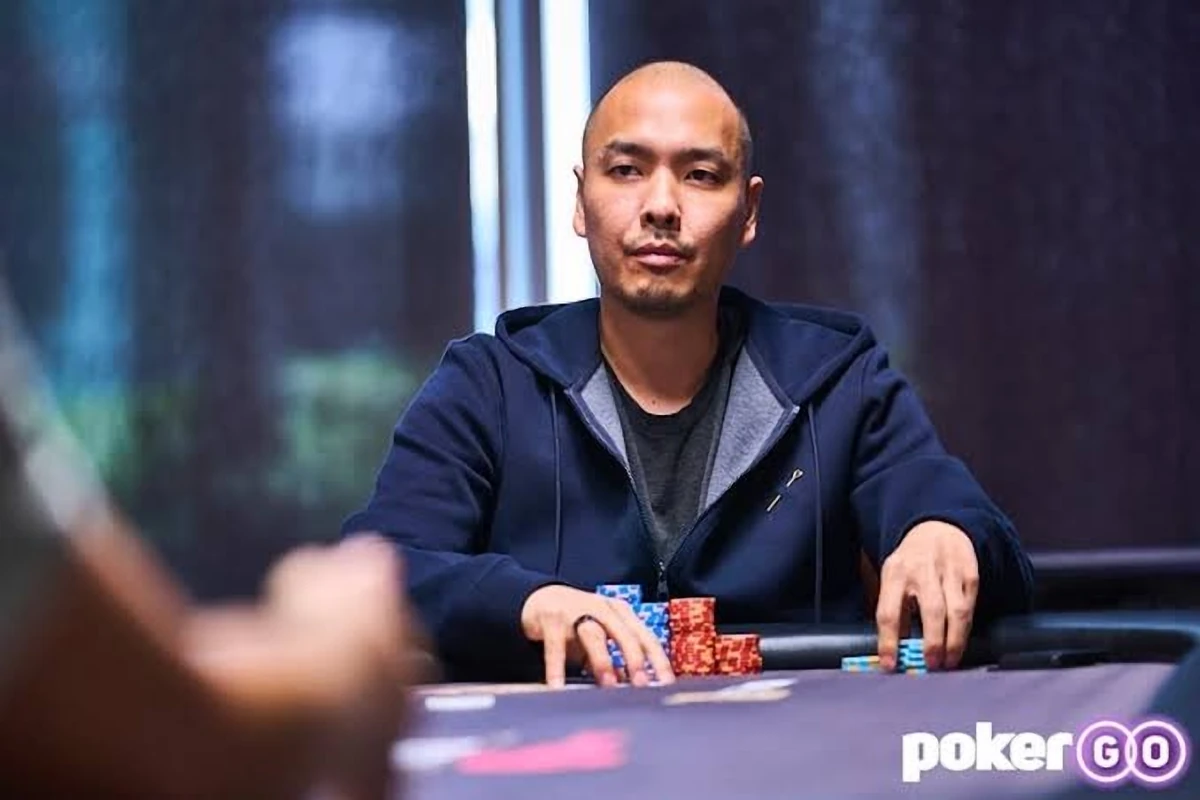 Chino Rheem at the PokerGO Studio