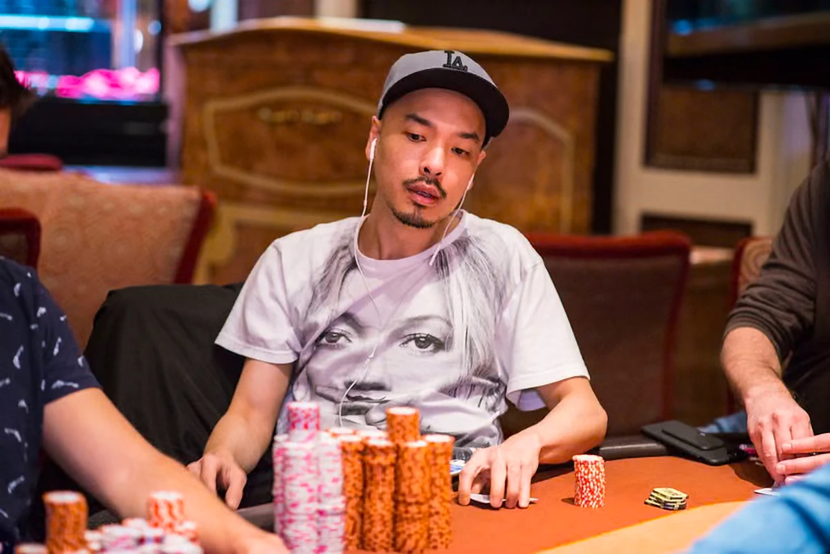 Chino Rheem at a live tournament table