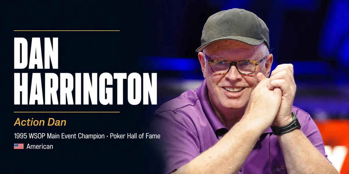 Dan Harrington, Action Dan, 1995 WSOP Main Event champion and Poker Hall of Famer