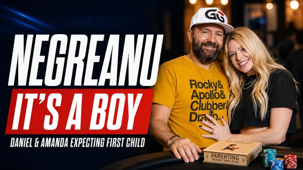 Daniel Negreanu baby news as he and wife Amanda expect their first child, a boy