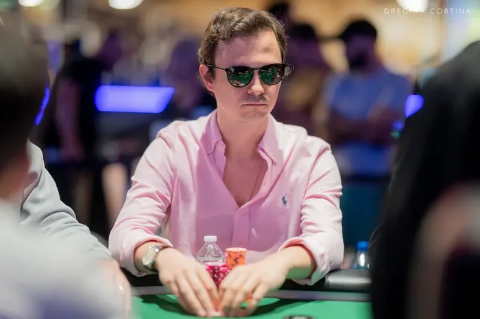 Dominik Panka in action at the WSOP 2026 $1,000 Mystery Millions final table