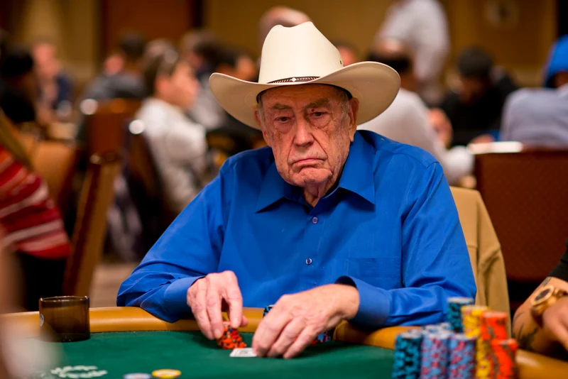 Doyle Brunson in a high-stakes cash game
