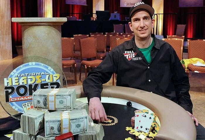 Erik Seidel NBC Heads-Up Championship 2011 Erik Seidel with the cash after winning the 2011 NBC National Heads-Up Poker Championship