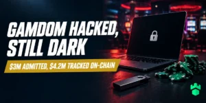 Gamdom Hack: $3M Admitted, $4.2M Tracked, Back Online