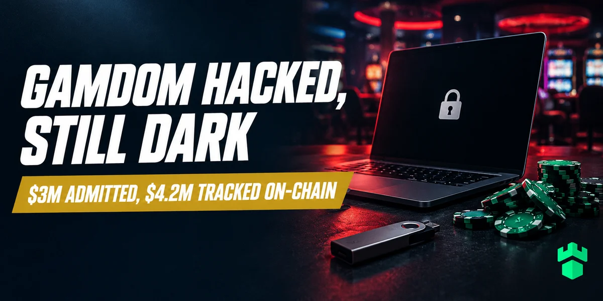 Gamdom hack: $3M admitted, $4.2M tracked on-chain, site still offline Gamdom hack: crypto casino offline after a $3M hot wallet breach, with $4.2M counted on-chain