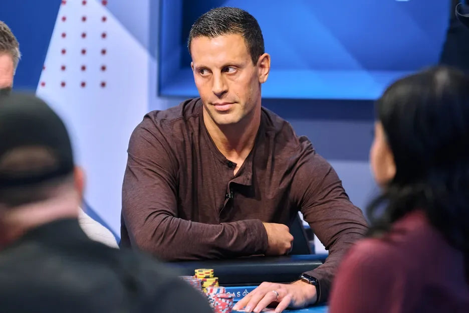 Garrett Adelstein at the table Garrett Adelstein in a televised high-stakes poker session