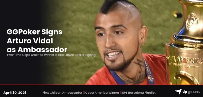 GGPoker signs Chilean football icon Arturo Vidal as newest ambassador