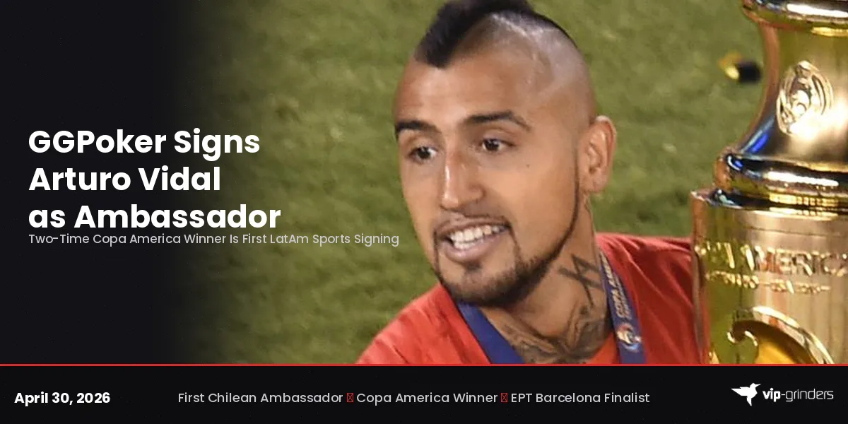 GGPoker signs Chilean football icon Arturo Vidal as newest ambassador