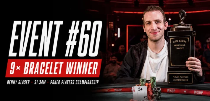 Benny Glaser wins the 2026 Poker Players Championship for his ninth WSOP bracelet