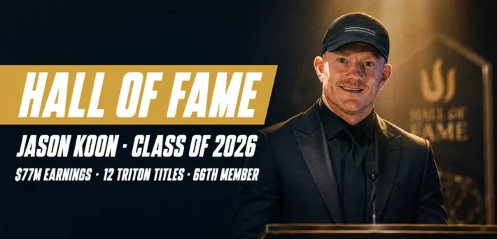 Jason Koon inducted into the Poker Hall of Fame as the only 2026 inductee