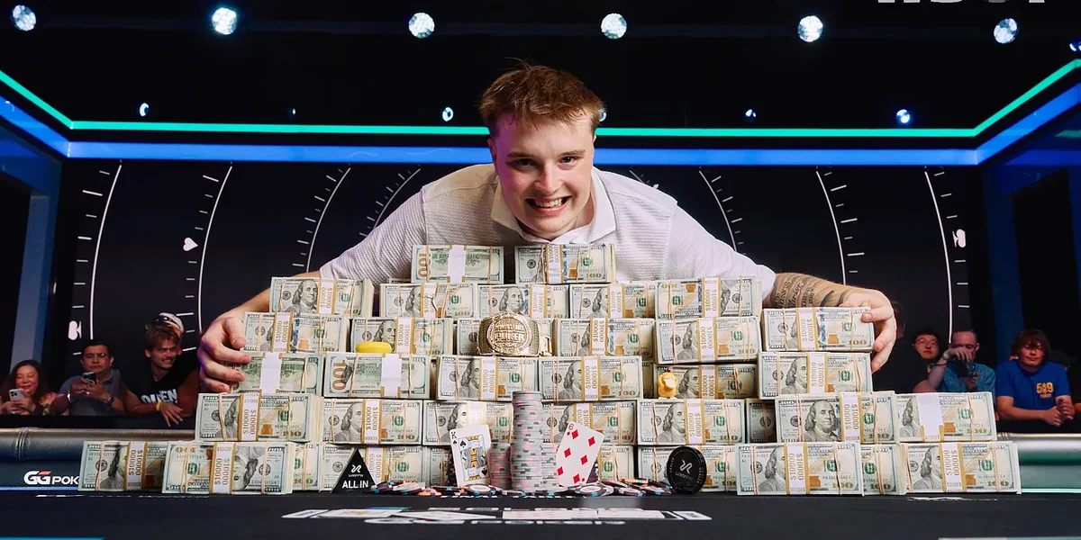 Lucas Jumalon, 2026 WSOP Main Event champion Lucas Jumalon wins the 2026 WSOP Main Event at Horseshoe Las Vegas