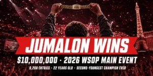 Lucas Jumalon Wins the 2026 WSOP Main Event for $10,000,000