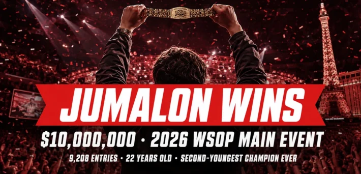 Lucas Jumalon wins the 2026 WSOP Main Event for $10,000,000