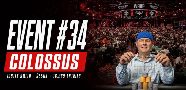 Justin Smith wins the WSOP 2026 $500 Colossus for $550,000 and his first bracelet