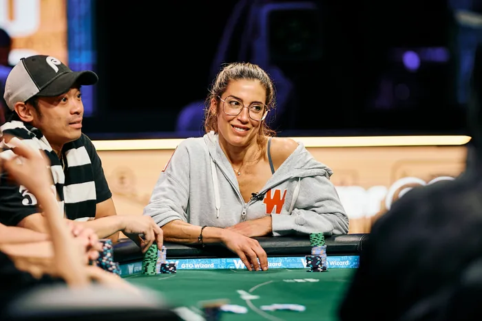 Leo Margets at the 2025 WSOP feature table in Las Vegas