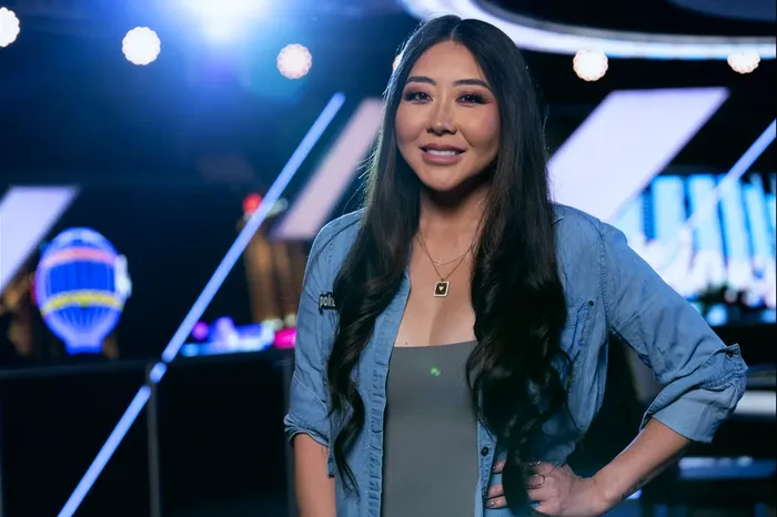 Maria Ho PokerGO Commentator Maria Ho on the PokerGO broadcast set as lead commentator