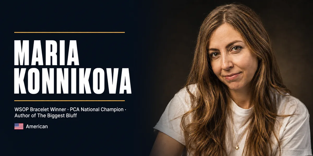 Maria Konnikova Net Worth and Poker Career Maria Konnikova, WSOP bracelet winner, PCA National Champion and author of The Biggest Bluff