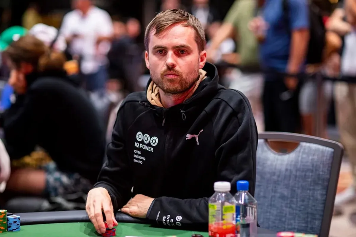 Martin Kabrhel at the poker table Martin Kabrhel competing at a WSOP Europe event