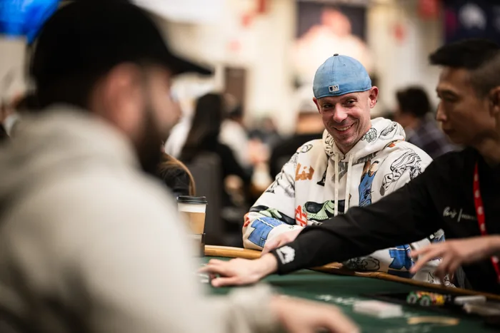 Matt Berkey talking with players during a recent tournament