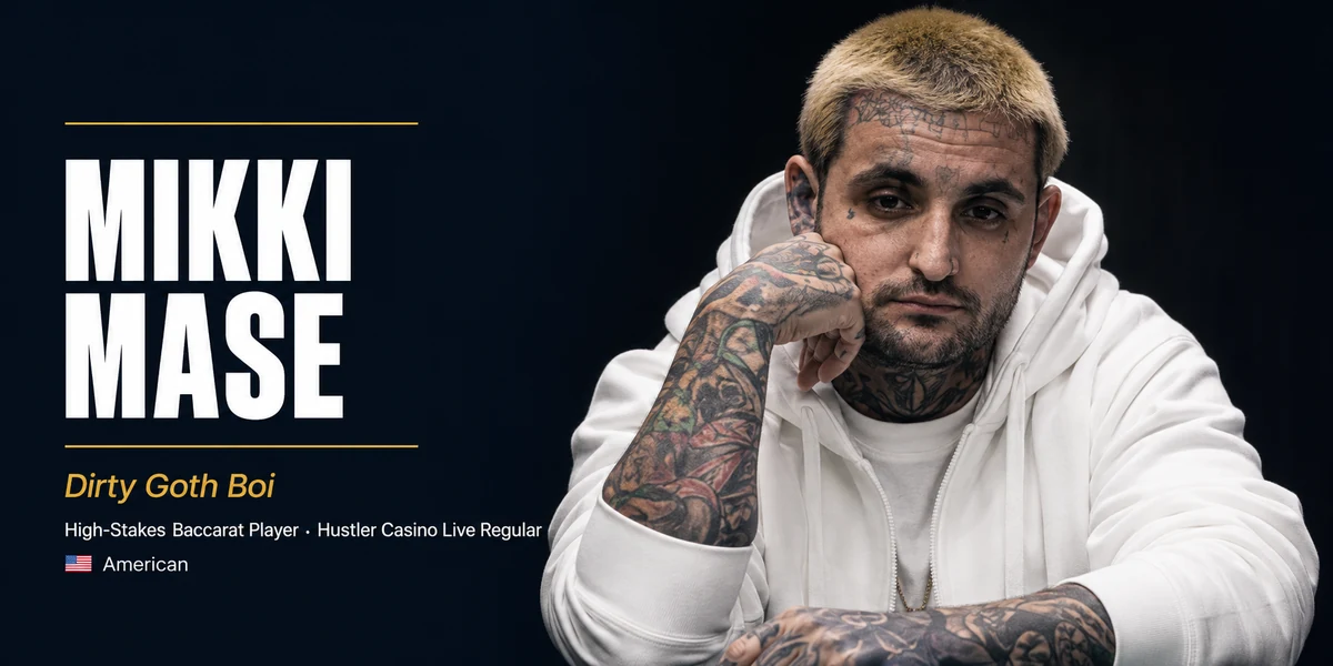 Mikki Mase Net Worth and Gambling Career Mikki Mase, the tattooed high-stakes baccarat player known as Dirty Goth Boi