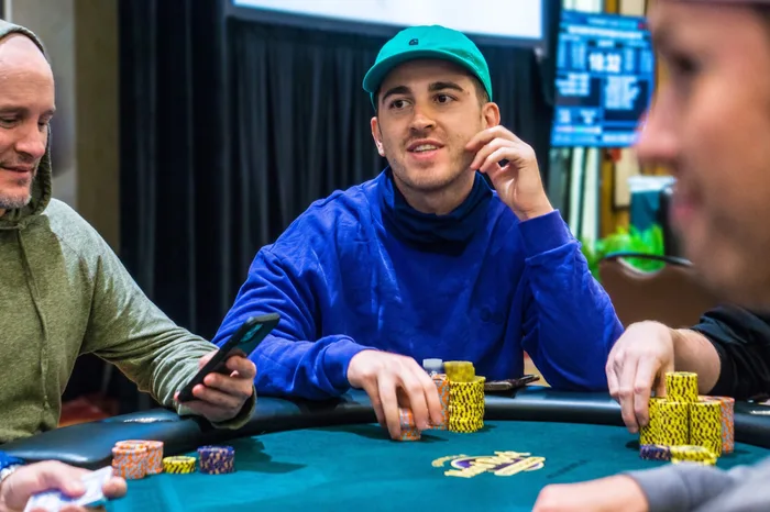 2021 WSOP Main Event champion Koray Aldemir competing at a live poker tournament