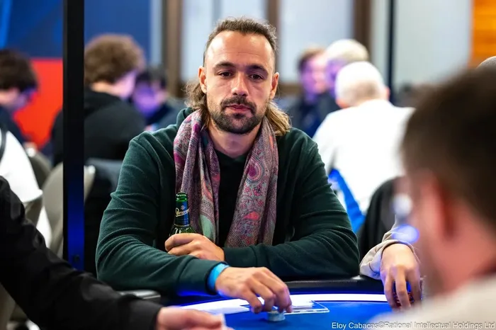 German poker pro Ole Schemion competing at a European Poker Tour event