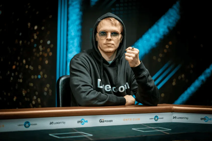 Ossi Ketola at the Onyx Super High Roller Series poker table in Cyprus 2025