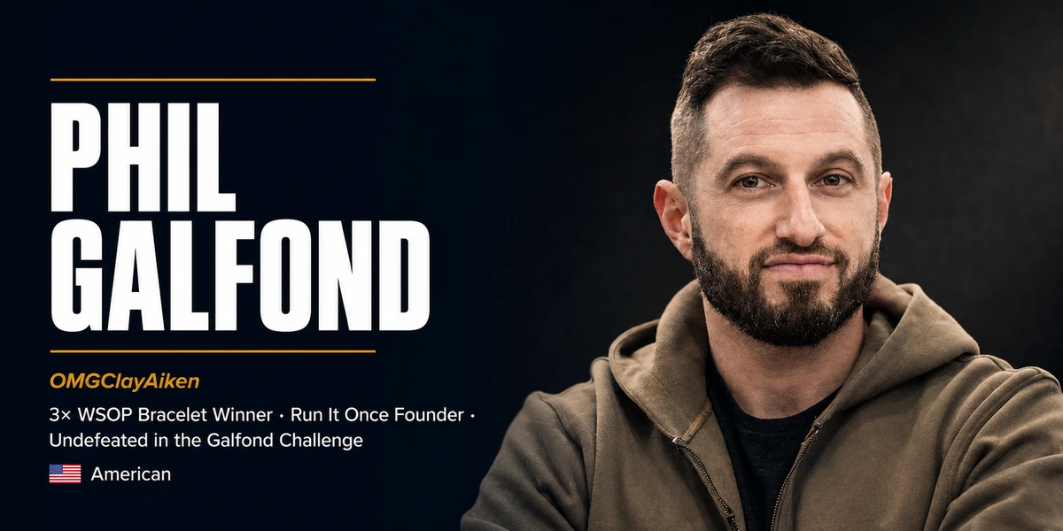 Phil Galfond Poker Player Profile Phil Galfond three-time WSOP bracelet winner and Run It Once founder