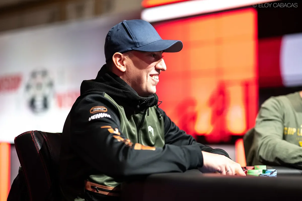 Pavel Plesuv at the WSOP 2026 $25,000 High Roller Six-Handed final table