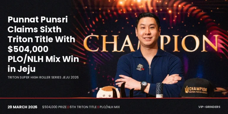 Punnat Punsri Claims Sixth Triton Title With $504,000 PLO/NLH Mix Win in Jeju