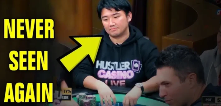 Ryusuke at the Hustler Casino Live poker table before disappearing with $15 million in debts