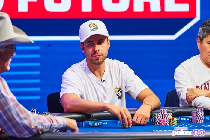 Sean Perry at the No Gamble No Future Cash of the Titans table on PokerGO