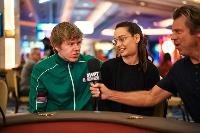 Spraggy WPT DeepStacks Interview Spraggy being interviewed at a WPT DeepStacks event in Las Vegas