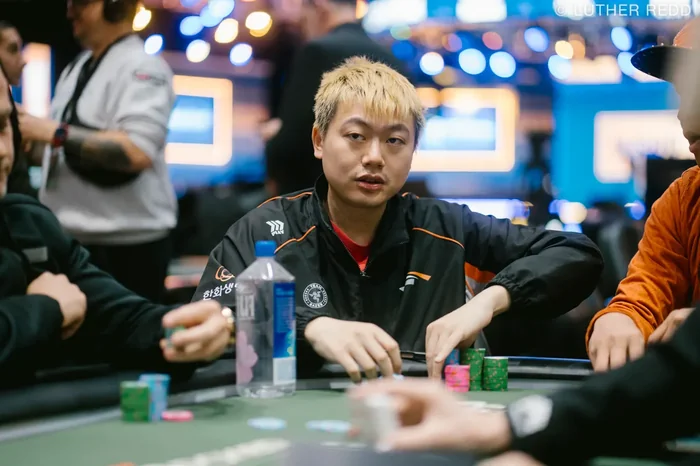 Wesley Fei 2025 WSOP Tournament Wesley Fei reaching for chips at the 2025 World Series of Poker