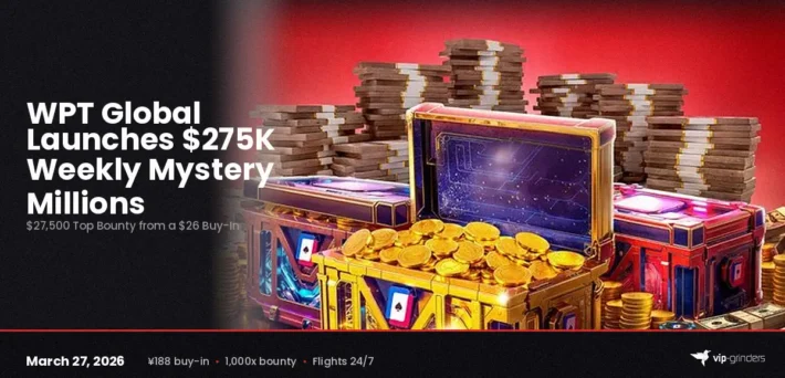 WPT Global launches WPT Asia Mystery Millions as permanent weekly flagship tournament with $275,000 guaranteed and $27,500 top bounty