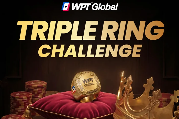 WPT Global Triple Ring Challenge paying ¥3,000,000 for three WPT Rings WPT Global Triple Ring Challenge artwork with a gold WPT ring on a cushion promoting the ¥3,000,000 Collect 3 bonus